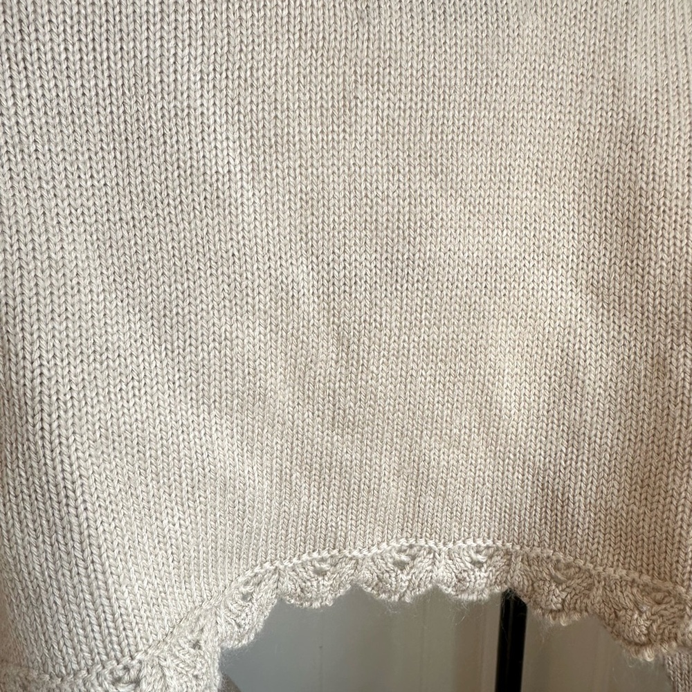 Kids Beige Knit Bolero Jacket - Picture 3 of 4